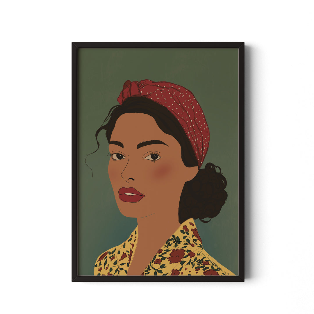 Elegance in Red Bandana