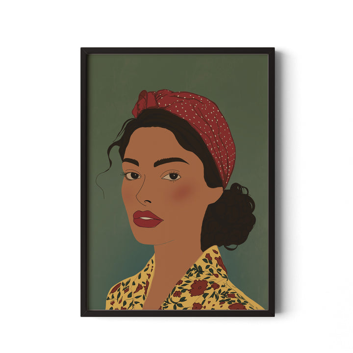 Elegance in Red Bandana