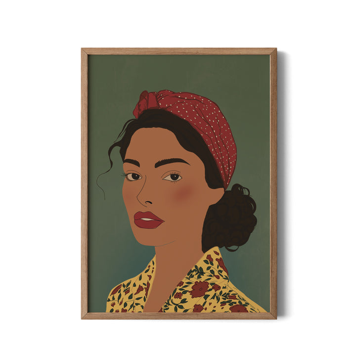 Elegance in Red Bandana